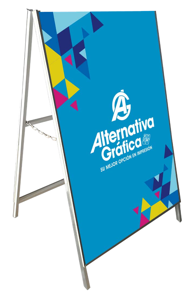 Caballete metálico rompetráfico